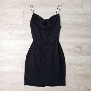 B Darlin LBD black bodycon jersey knit stretch dress size Large juniors